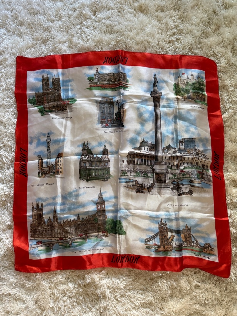 Vintage London Landmarks Scarf